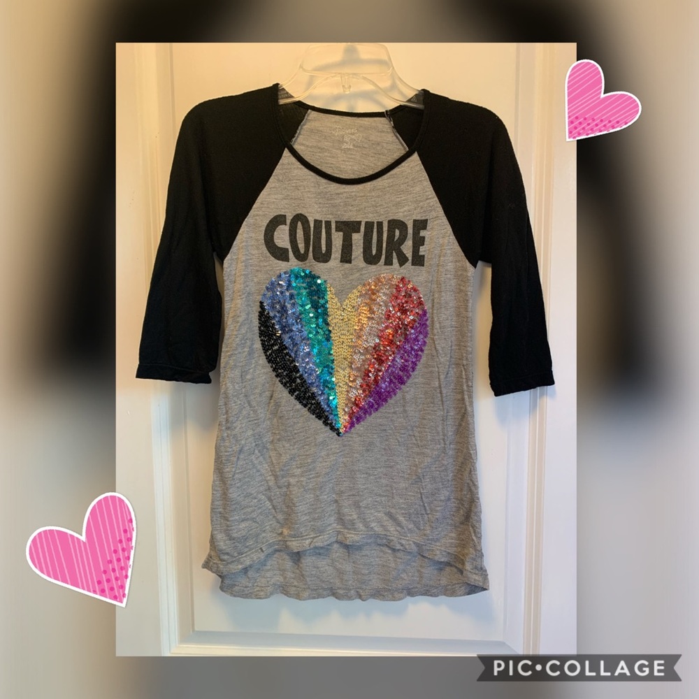 Girls raglan baseball tee